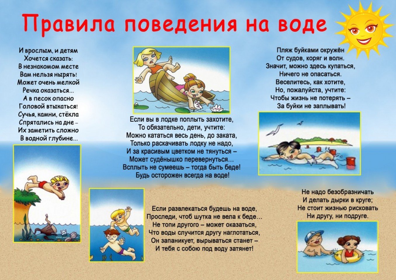 Детская безопасность на водных объектах в летний период.