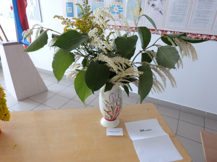 Школьная выставка цветочных композиций «Краски осени».